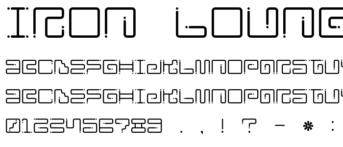 Iron Lounge Dots font
